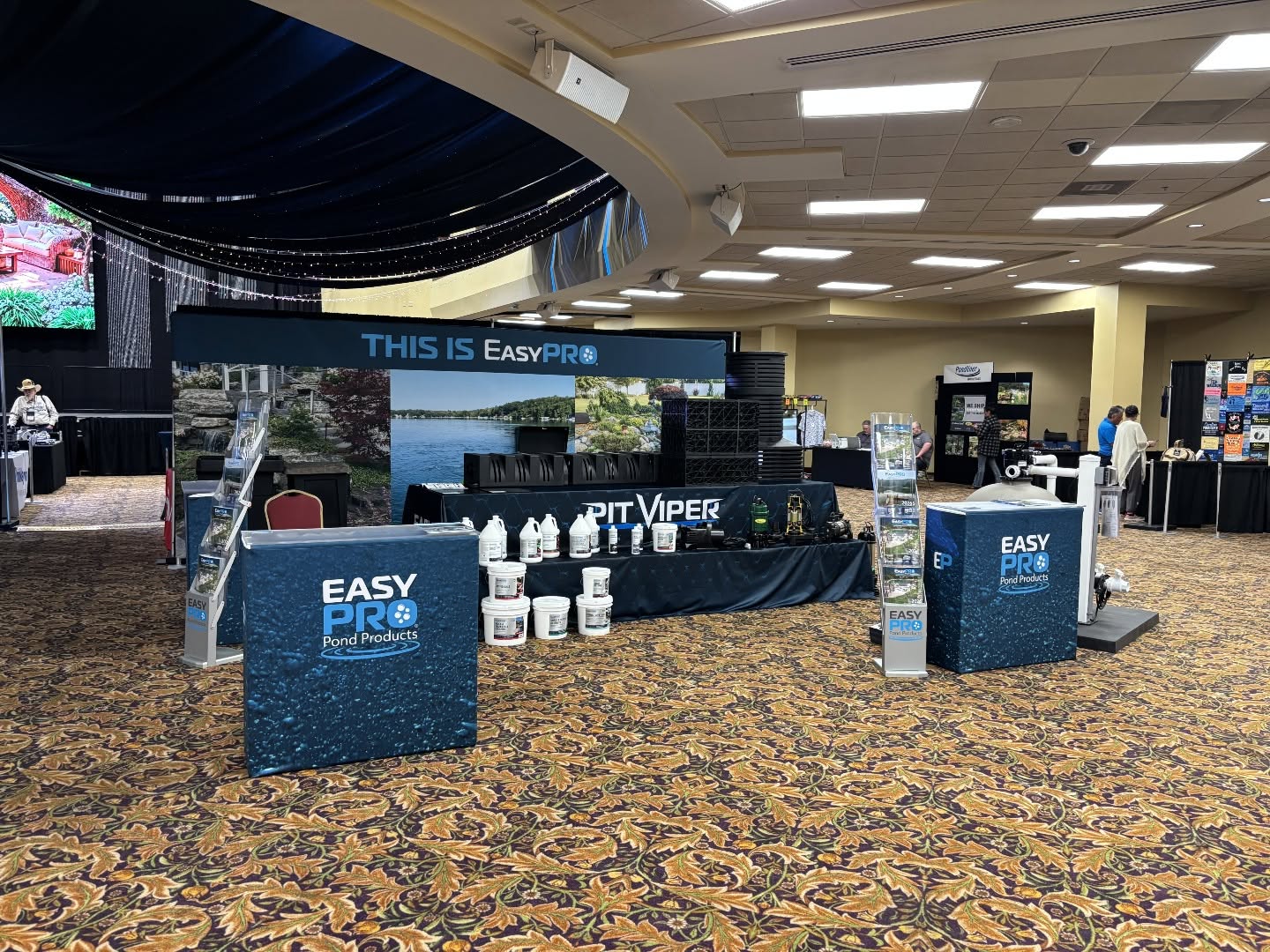 Exhibitor booth on the show floor