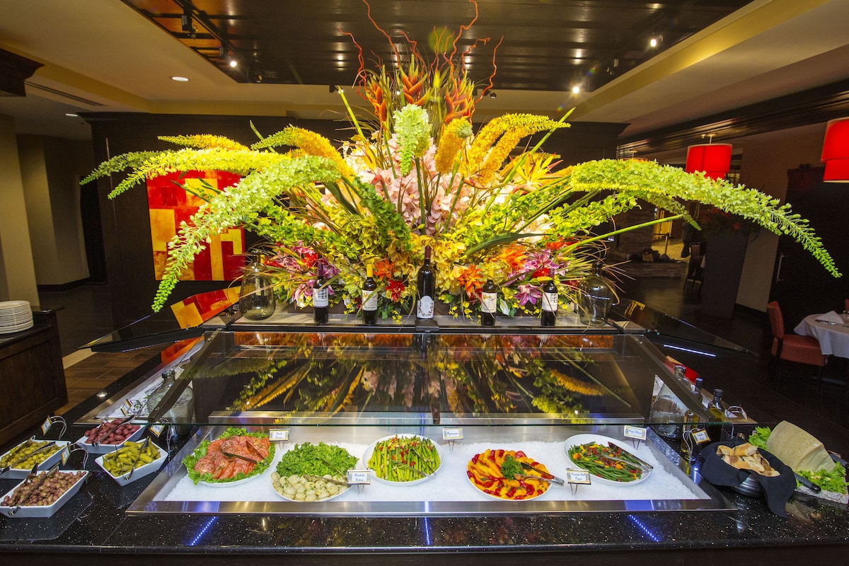 Floral display at the Grand Casino
